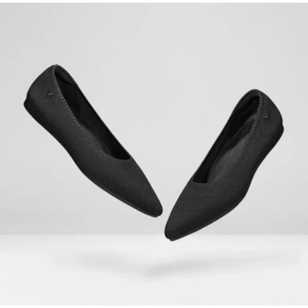 VIVAIA Pointed Toe Ballet Flats Classic Aria 5° Black Size US 11 EU 43